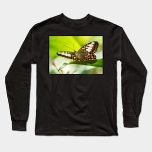 Butterfly on a Leaf Long Sleeve T-Shirt